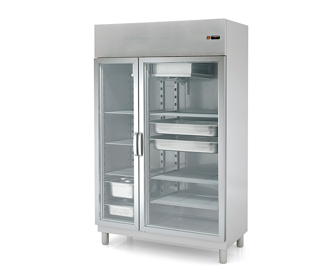 Sección de armarios refrigerados de frío industrial